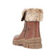 
Braune Rieker Damen Kurzstiefel Z1082-25 mit Reißverschluss sowie Fiber-Grip Sohle. Schuh von hinten