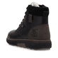 Schwarze Rieker Herren Schnürstiefel B3343-00 aus Glattleder. Schuh von hinten.