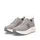 Beige Rieker Sport Herren Sneaker Low U4101-62. Schuhpaar seitlich schräg.
