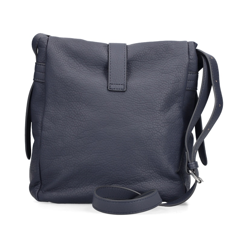 Sac Ã  dos Rieker H1103-12 en noir avec fermeture éclair, poche extérieure et fermeture magnétique. Côté gauche.