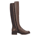Dunkelbraune Rieker Damen Hochschaftstiefel Z9591-29 aus Glattleder. Schuh Innenseite.