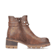 Nougatbraune Rieker Damen Hochschaftstiefel 91694-24 mit einer robusten Profilsohle. Schuh Innenseite