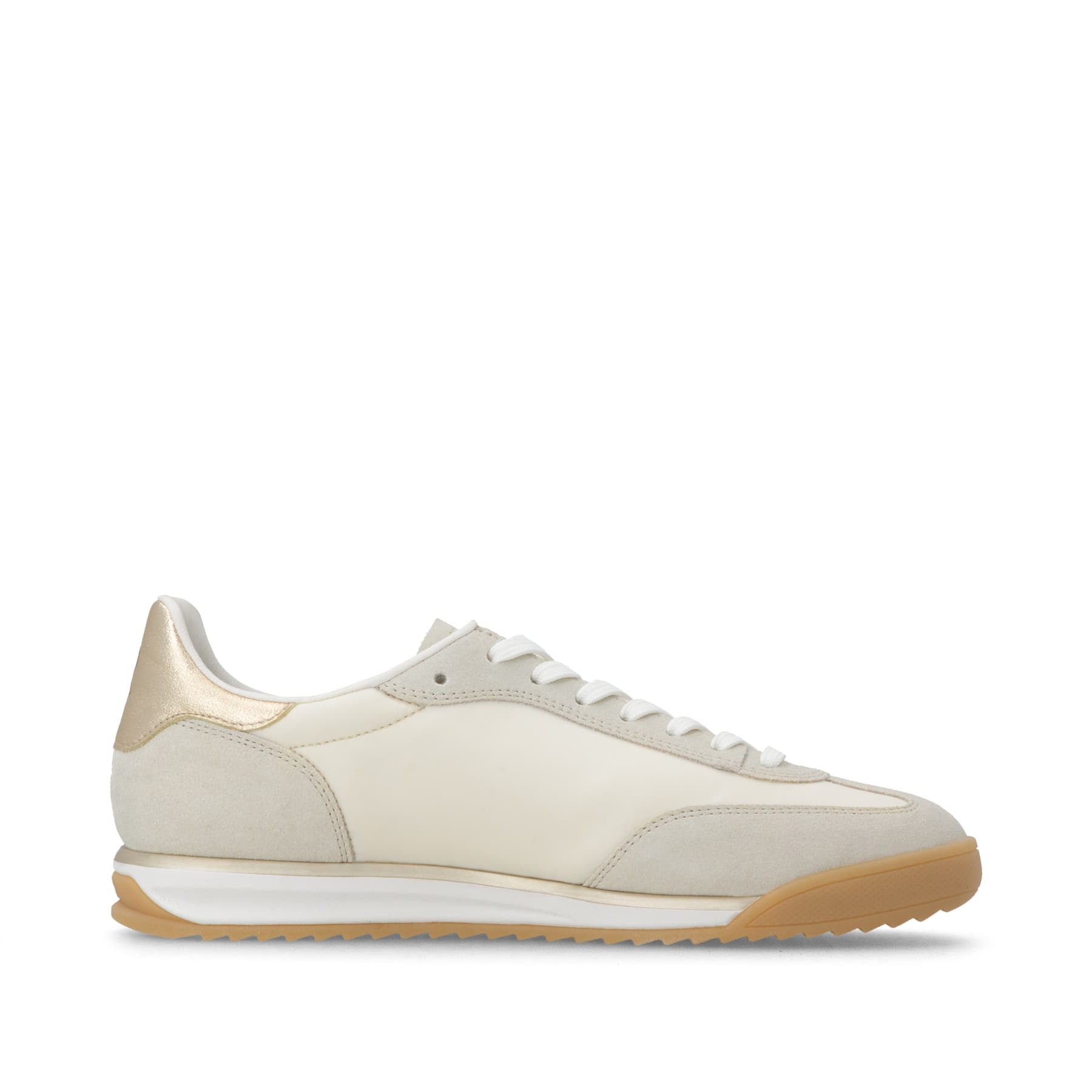 Weisse Rieker Sport Damen Sneaker Low W4000-81. Schuh Innenseite.