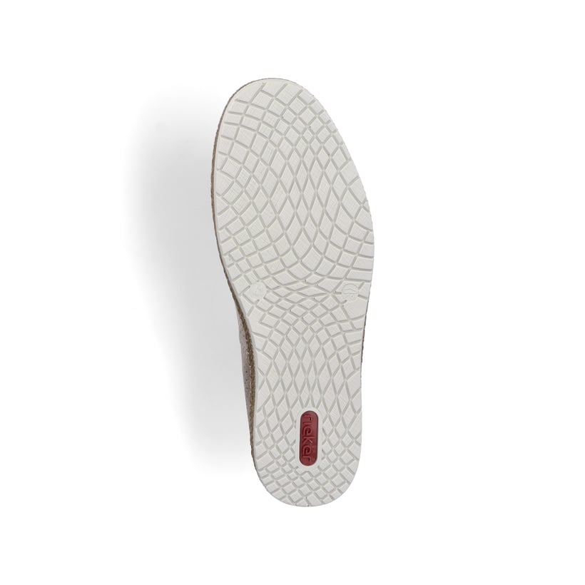 Graue Rieker Herren Slipper B5285-42 mit einem Gummizug sowie Komfortweite G 1/2. Schuh Laufsohle.