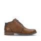 Nussbraune Rieker Herren Schnürstiefel 14612-24 mit einer Schnürung. Schuh Innenseite.