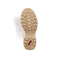 
Hellbeige Rieker Damen Schnürstiefel X9334-62 mit Schnürung und Reißverschluss. Schuh seitlich schräg