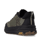 Grüne Rieker Sport Herren Sneaker Low U4501-55. Schuh von hinten.