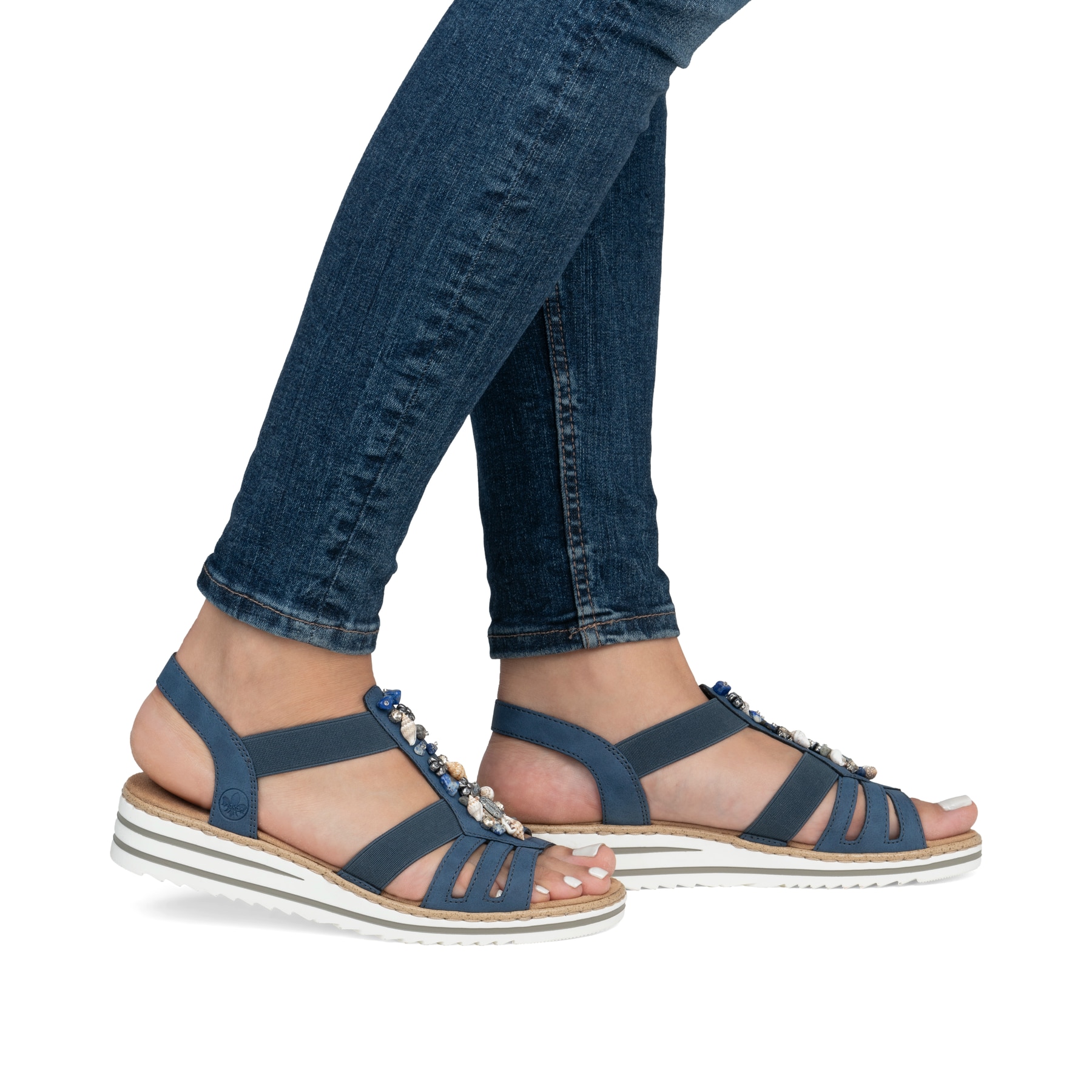 Dámské sandály RIEKER V0649-31 růžová S4 | Rieker-eshop.cz
