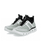 Grüne vegane Rieker Damen Sneaker Low M6061-52 mit Gummizug sowie Komfortweite G. Schuhpaar seitlich schräg.