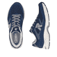 Blaue Rieker Sport Herren Sneaker Low U4201-14. Schuh von oben, liegend.