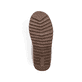 Hellbraune Rieker Damen Clogs 99890-24 mit Fellschaftrand sowie Komfortweite G. Schuh Laufsohle.