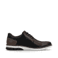 Schwarze Rieker Herren Schnürschuhe 14412-00 aus Glattleder mit Reißverschluss. Schuh Innenseite.