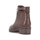 Bottines Rieker marron pour femme Y0551-25 avec fermeture éclair. Chaussure vue de dessus.