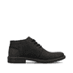Tiefschwarze Rieker Herren Schnürschuhe 17604-00 mit einer schockabsorbierenden Sohle. Schuh Innenseite