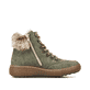
Sonnenblumengelbe Rieker Damen Schnürstiefel Z6633-68 mit Schnürung und Reißverschluss. Schuh seitlich schräg