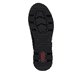 Schwarze Rieker Damen Sneaker High N6360-00 mit einem Reißverschluss. Schuh Laufsohle.