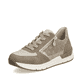 Magentafarbene Rieker Damen Schnürschuhe 58822-31 mit einem Reißverschluss. Schuh Außenseite gespiegelt.