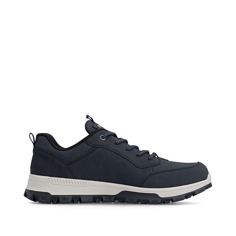 Dunkelblaue Rieker Herren Schnürschuhe 35503-15 mit der Komfortweite G. Schuh Innenseite.