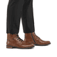 Braune Rieker Herren Schnürstiefel 14631-25 mit wasserabweisender TEX-Membran. Schuh am Fuß.