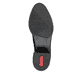 Schwarze Rieker Damen Hochschaftstiefel 74192-00 mit gerafftem Schaft. Schuh Laufsohle.