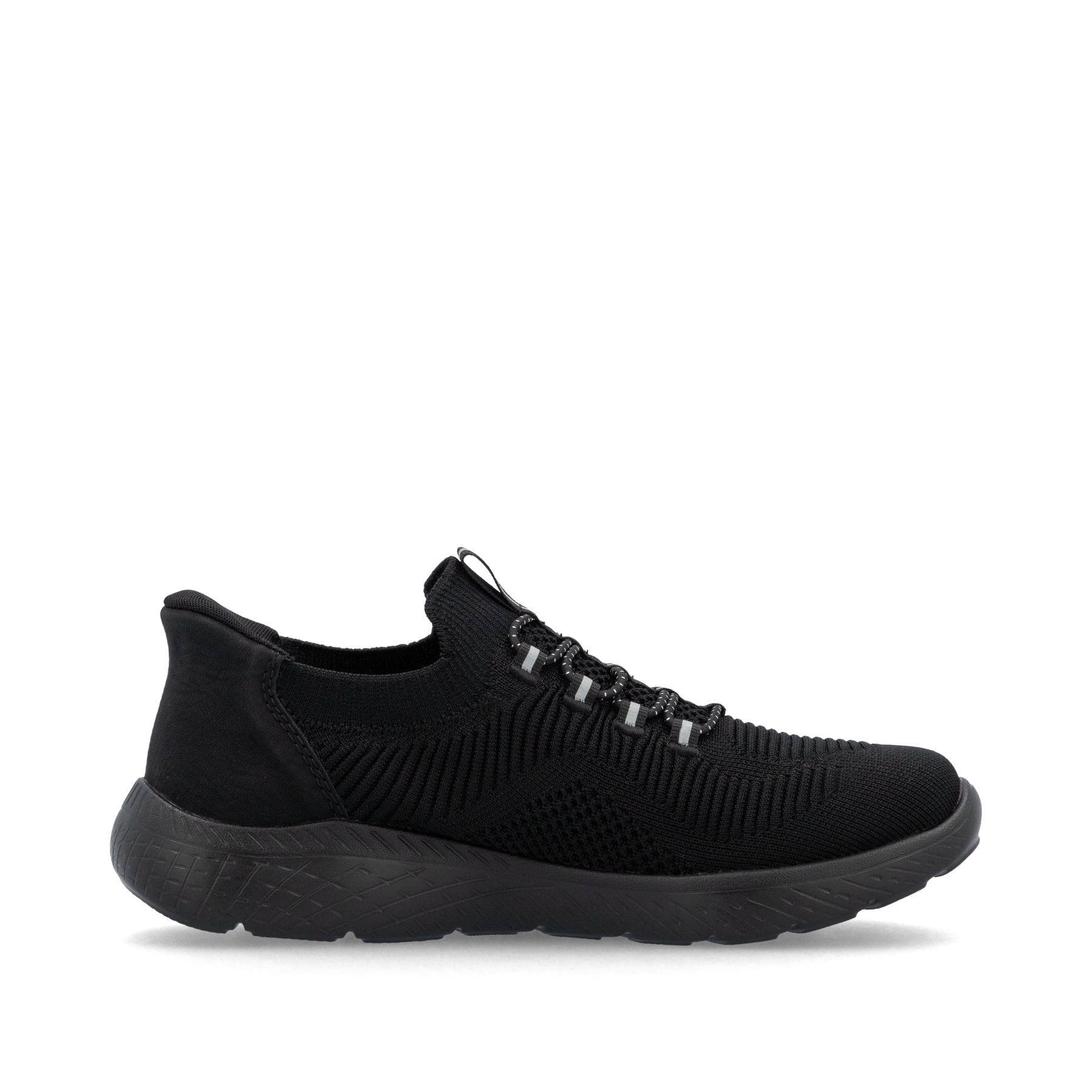 Rieker Sneaker Basse Donna M7600 - Ecopelle, Tacco A Zeppa 4,9 Cm, Plantare Intercambiabile, Comode E Leggere