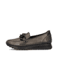 Mocassins Rieker marron pour femme 49051-25 en cuir lisse. Côté extérieur de la chaussure.