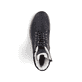 
Tiefschwarze Rieker Damen Schnürstiefel Y8610-00 mit einer Profilsohle mit Blockabsatz. Schuh von oben