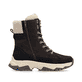 Dunkelbraun-beige Rieker Damen Schnürstiefel Z3901-25 mit dem Glacier Grip. Schuh Innenseite.