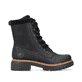 Königsblaue Rieker Damen Biker Boots 72621-14 mit Schnürung und Reißverschluss. Schuh Innenseite