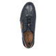 Blaue Rieker Herren Schnürschuhe 11927-14 mit einem Reißverschluss. Schuh von oben.