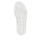 Weiße Rieker Damen Sneaker Low M1910-80 mit einer Schnürung. Schuh Laufsohle.