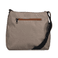 Sac bandoulière Rieker H1005-90 en beige avec fermeture éclair et pendentif en forme de cœur. Verso.