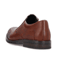 Kastanienbraune Rieker Herren Slipper 10350-24 mit einem Elastikeinsatz. Schuh von hinten.