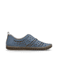 Blaue Rieker Damen Slipper M2852-12 aus Glattleder, Barfußschuhe. Schuh Innenseite.