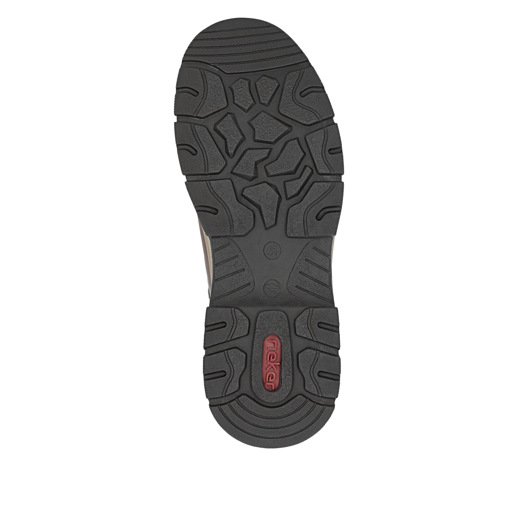 Braune Rieker Herren Sneaker Low 31205-22 mit einer Schnürung sowie Extraweite H. Schuh Laufsohle.
