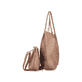 Sac à main Rieker H1399-24 marron avec foulard Niki et fermeture magnétique. Côté droit.