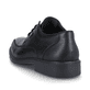 
Mitternachtsschwarze Rieker Herren Schnürschuhe B0013-00 mit einer leichten Sohle. Schuh von hinten
