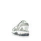 Grüne Rieker Damen Trekkingsandalen 68879-52 mit einem Klettverschluss. Schuh von hinten.