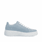 Blaue Rieker Damen Sneaker Low W2605-12 aus Rauleder. Schuh Innenseite.
