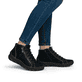 Graue Rieker Damen Schnürstiefel 55031-45 mit einer schockabsorbierenden Sohle. Schuh Innenseite