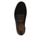Schwarze Rieker Herren Schnürschuhe B5249-00 mit der Komfortweite G 1/2. Schuh von oben.