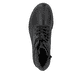 
Asphaltschwarze Rieker Damen Schnürstiefel 71222-01 mit Schnürung und Reißverschluss. Schuh von oben