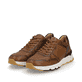 Braune Rieker Herren Sneaker Low U0900-24 mit flexibler und super leichter Sohle. Schuhpaar seitlich schräg.