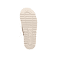 Braune Rieker Damen Pantoletten 61579-24 mit dekorativer Blume. Schuh Laufsohle.