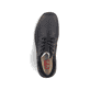 
Asphaltschwarze Rieker Herren Schnürschuhe 03043-00 mit Schnürung und Reißverschluss. Schuh von oben