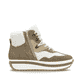 Braune Rieker Damen Schnürstiefel W0970-64 mit TR-Sohle mit leichtem EVA-Inlet. Schuh Innenseite.