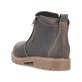
Schwarzbraune Rieker Herren Kurzstiefel 39871-25 mit Reißverschluss sowie Fiber-Grip. Schuh von hinten