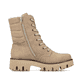 Braunbeige Rieker Damen Stiefeletten Y2594-20 mit Reißverschluss sowie Blockabsatz. Schuh Innenseite
