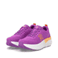 Rosa Rieker Sport Damen Sneaker Low W4101-30. Schuhpaar seitlich schräg.