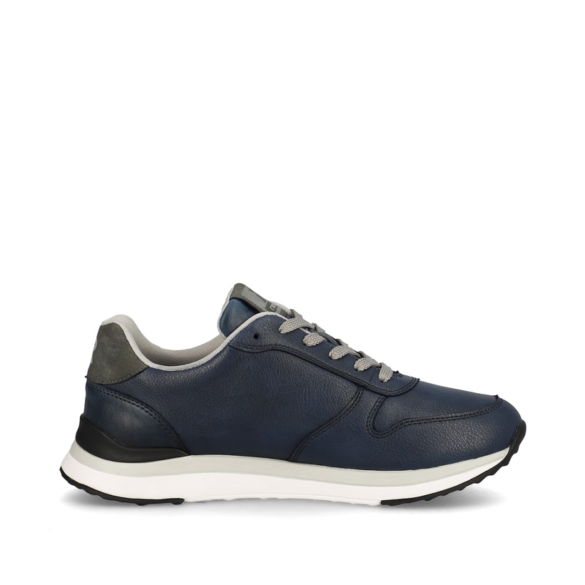 Rieker baskets basses bleues femmes 42500-14 avec une semelle flexible. Intérieur de la chaussure.